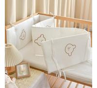 PTKG Cuscino Paracolpi, Protezione per Sponde per Lettino, Paracolpi per Lettino, Paracolpi Sponda Sponde Anticaduta, Avvolgimento per Sponde per Sponde Laterali,C2,150 * 28cm