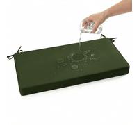 PTKG Poltrona Esterno Cuscino 2/3/4 Posti Cuscini per Sedie Sfoderabile Cuscini Dondolo 3 Posti con Lacci Cuscino per Panca da Giardino, Altalena, Sedia da Pranzo,Grün,80x40x5cm