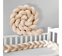 PTKG Serpente Intrecciato Paracolpi per Lettino Cuscino per Bambini Intrecciato Paracolpi per Lettino Bambini Cuscino Sponda Anticaduta a Treccia Sbarra da Viaggio,H20,200CM