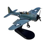PTLYE Aereo pressofuso Scala 1/72 per Devastator Torpedo Bomber Aereo Battaglia Finito Diecast Metallo Aereo Modello di visualizzazione Militare Giocattolo a Colori (Colore : SBD)