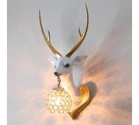 PTLYE Applique da Parete Compatibile con Testa di Cervo, lampade da Parete per Interni a Forma di Testa di Cervo, Lampada da Parete a LED retrò per Cervi, Lampada da Parete a Parete, Illuminazione