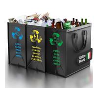 PTMS® Borse Raccolta Differenziata 3 Bidoni Differenziata da Interno ed Esterno