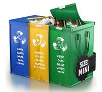 PTMS® Borse Raccolta Differenziata MINI COPERCHIO - Carta, Plastica, Vetro