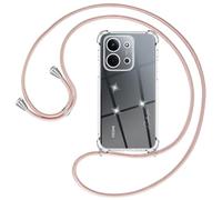 Ptny Cover per Xiaomi Redmi 15C con Cover Laccio a Tracolla Cordino Regolabile, Trasparente Custodia Bumper Antiurto TPU per Xiaomi Redmi 15C Case