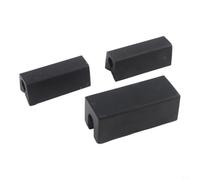 PTR Composite Head Transom Saver - Confezione da 3 pezzi, colore: Nero | Supporta il motore a sbalzo, si adatta singolo per l'inclinazione del ramo, riduce lo stress di trasporto, materiale PTR