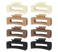 Ptrin Fermagli per capelli da donna, grandi, opachi, a tenuta forte, per capelli spessi e sottili, per qualsiasi abbigliamento, 8 pezzi (A-1)