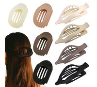 Ptrin Fermagli per capelli piatti da donna, 2 stili, adatti per capelli spessi o sottili. Design curvo, adatti per sdraiarsi o guidare. Adatto per donne e ragazze, confezione da 8 (B-4)