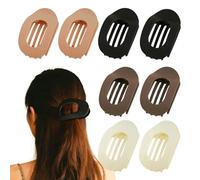 Ptrin Fermagli per capelli piatti da donna, a becco d'anatra, per capelli sottili e spessi, accessori per capelli per donne e ragazze, adatti per sdraiarsi e guidare, opachi, resistenti, 8 pezzi (A-7)