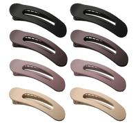 Ptrin Mollette per capelli grandi da donna, piatte per capelli sottili e spessi, fermagli per capelli a becco d'anatra, comode e antiscivolo, presa forte, clip per capelli piatti per capelli spessi