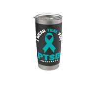 PTSD Awareness Shirt - Indosso Teal per la consapevolezza del disturbo da stress post-traumatico Bicchiere termico in acciaio inox doppia parete