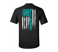 Ptsd Fight Ptsd Bandiera Americana Adulti T-Shirt Manica Corta