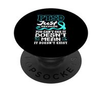 PTSD solo perché non puoi vedere la consapevolezza del PTSD PopSockets PopGrip Adesivo