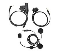 PTT Adapter Microfono Set, Push to Talk Headphone Adapter per 2 Way Radio, Moto e Sport Invernali - Chiarezza Audio Elevata, Materiale Resistente, Uso per Casco