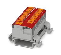 PTVFIX Blocco di distribuzione 6/18x2,5-ns35a rd, Rosso 1019560