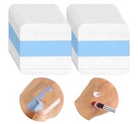 Ptwola 100 palette per trucco trasparente, con nastro adesivo singolo, impermeabile, usa e getta, per uso quotidiano, per artisti professionisti, accessori indispensabili per donne e ragazze