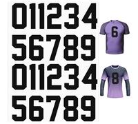Ptwola 22 toppe termoadesive a forma di numeri, da 0 a 9, per uniformi di squadra, magliette sportive, calcio, basket, baseball, cappelli, calze, jeans, accessori fai da te