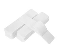 Ptwola Strisce adesive da 10,2 cm con velcro, 32 pezzi, resistenti, resistenti, biadesive, per casa, ufficio, scuola, colore bianco