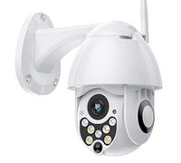 PTZ Camera WIFI 1080P, IP Camera 320° Pan/110° Tilt, Sensore di Movimento, Interfono Vocale Bidirezionale, 30M Visione Notturna, IP66 Impermeabile, Messaggio Push