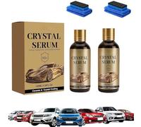 PTZ Crystal Serum 100ml - Graphene Ceramic Car Coating, 9H Hydrophobic Protection, High Gloss Paint Sealant, Easy DIY Auto Detail Spray (2pc)