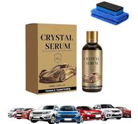 PTZ Crystal Serum 100ml - Graphene Ceramic Car Coating, 9H Hydrophobic Protection, High Gloss Paint Sealant, Easy DIY Auto Detail Spray (1pc)