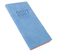 PU Agenda Settimanale Tascabile 128 Pagine A6 2027, Blu | Copertina Rigida Resistente, Scrittura Scorrevole, da Anno a Dicembre, per Studenti e Ufficio