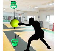 PU Boxe Reflex Ball, Double End Punching Ball Fitness con Ventosa Speed Bag per