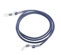 PU cuoio occhiali titolare cinghia durevole occhiali stringa cordini regolabile cavo titolare sicuro fermo per occhiali occhiali da sole blu navy Taglia unica