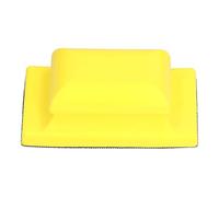 PU Foam Sanding Block | Hook and Loop Sander Pad for Wood Polishing/Car Detailing/Furniture Finishing | 120x70mm Hand Sander with Ergonomic Grip