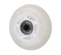 PU Inline Skate Wheels 64mm Glitter White High Elastic(70mm) | High elasticity PU, glitter white finish, 64mm diameter, smooth rolling, low noise operation
