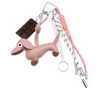 PU Keyring Chocolate Keychain Chiave Catene Castano BASSATTO NYLON ROPE KeyHolditers Per Le Decorazioni Dello Zaino Per Sacchetti Per Cani Sacchetti Per Cani Gustcinetto Cioccola