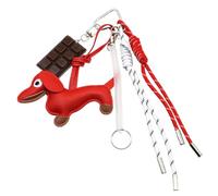 PU Keyring Chocolate Keychain Chiave Catene Castano BASSATTO NYLON ROPE KeyHolditers Per Le Decorazioni Dello Zaino Per Sacchetti Per Cani Sacchetti Per Cani Gustcinetto Cioccola