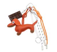 PU Keyring Chocolate Keychain Chiave Catene Castano BASSATTO NYLON ROPE KeyHolditers Per Le Decorazioni Dello Zaino Per Sacchetti Per Cani Sacchetti Per Cani Gustcinetto Cioccola