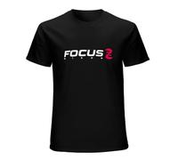 PU KOU Focus Bike Mountains Bikes Short Sleeve Mens Shirt Tee T Shirt Black M