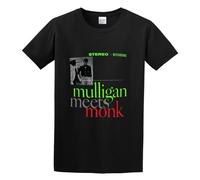 PU KOU Gerry Mulligan Mulligan Meets Monk Funk Design O-Neck 100% Cotton Short Sleeve Unisex T-Shirt M