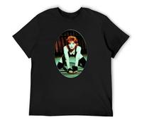 PU KOU Men's Mylene Farmer Dance Remixes Funny Soft O Tee Shirts for Mens Black S