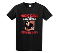 PU KOU Nick Cave Unisex 100% Cotton Short-Sleeve T-Shirts Black XL