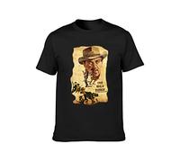 PU KOU The Wild Bunch Movie 1969 Most Bloody Movie Unisex 100% Cotton Short-Sleeve T-Shirts Black XXXL