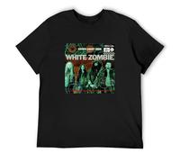 PU KOU White Zombie Astro Creep 2000 Songs of Love Tee Shirts Mens Black L