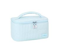 PU Leather Cake Shape Make Up Bag, Prtable Csmetic Strage Bag, pen Lid Make Mre Cnvenient tTake ut Csmetics (Color : Light Blue)