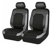 PU Leather Car Seat Covers Set 2Pcs Front Protector Accessories | for hyundai Tucson 2021-2025 for hyundai Tucson 2026 for Breathable Cushions(B/Grey)
