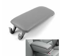 PU Leather Center Console Armrest Cover Lid Per Audi A4 S4 A6 2000-2008 Gray Y0