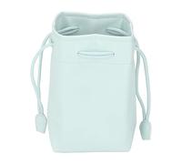 PU Leather Drawstring Pouch Bag Portable Universal Instant Camera Film Printer Storage Organizer (Green)