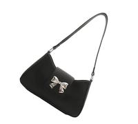 PU Leather Handbag with Bows Designs Shoulder Bag for Enhancing Your Outfits for Dates Shopping or Casual Outings Evening Handbag