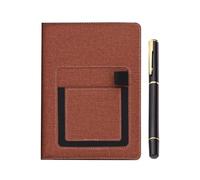 PU Leather Journal And Pen Set, Professional Planner With Phone Holder