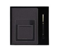 PU Leather Journal And Pen Set, Professional Planner With Phone Holder