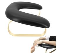 PU Leather Manicure Arm Rest, Detachable Nail Hand Pillow, U-Shaped Nail Desk Arm Rest, Adjustable Manicure Stand, Comfortable Nail Hand Rest, Perfect for Salon and Home Use 17.32x11.42x5.91 inches