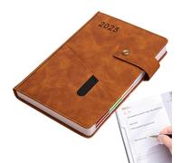 PU Leather Notebook, 2025 Monthly Planner, Daily Planner Notepad, 365 Days Planner Book, Event Planner Notebook, Work Planner 2025, Study Planner Book, Schedule Organizer 2025