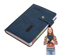 PU Leather Notebook, 2025 Monthly Planner, Study Planners Notepad, Schedule Organizer Book, Monthly Daily Planners, 8,46 x 5,71 Inches 365 Days Plan Notepad for Work Schedule