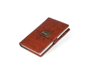 PU Leather Notebook B6 for w/Password Lock Clip Pen Holder Diary Plan Notebook