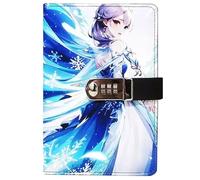 PU Leather Password Notebook, A5 Journal with Combination Lock, Personal Diary with Lock(Princess)